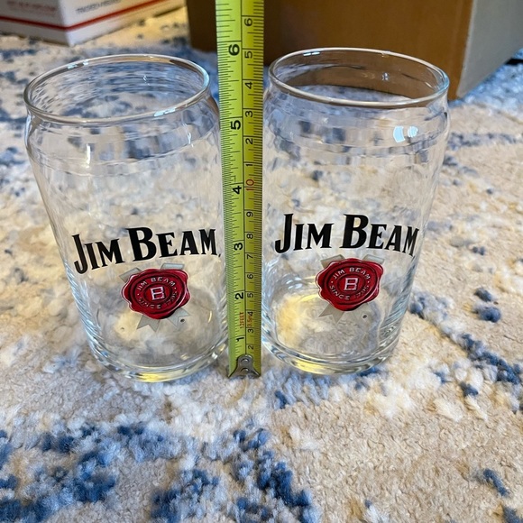 **BUNDLE 2 SETS for $10** Set of 2 Jim Beam Bar Glasses - Picture 6 of 6